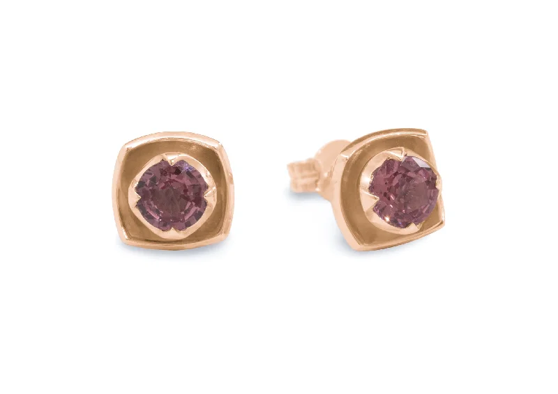 Must-Have Jewelry Pieces At Reduced Prices Flower Gemstone Earrings, Red Gold