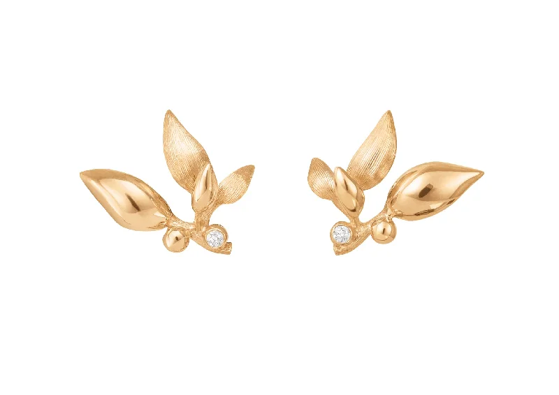 Discounted Jewelry For A Glamorous Look Forest Earrings, 18ct Yellow Gold