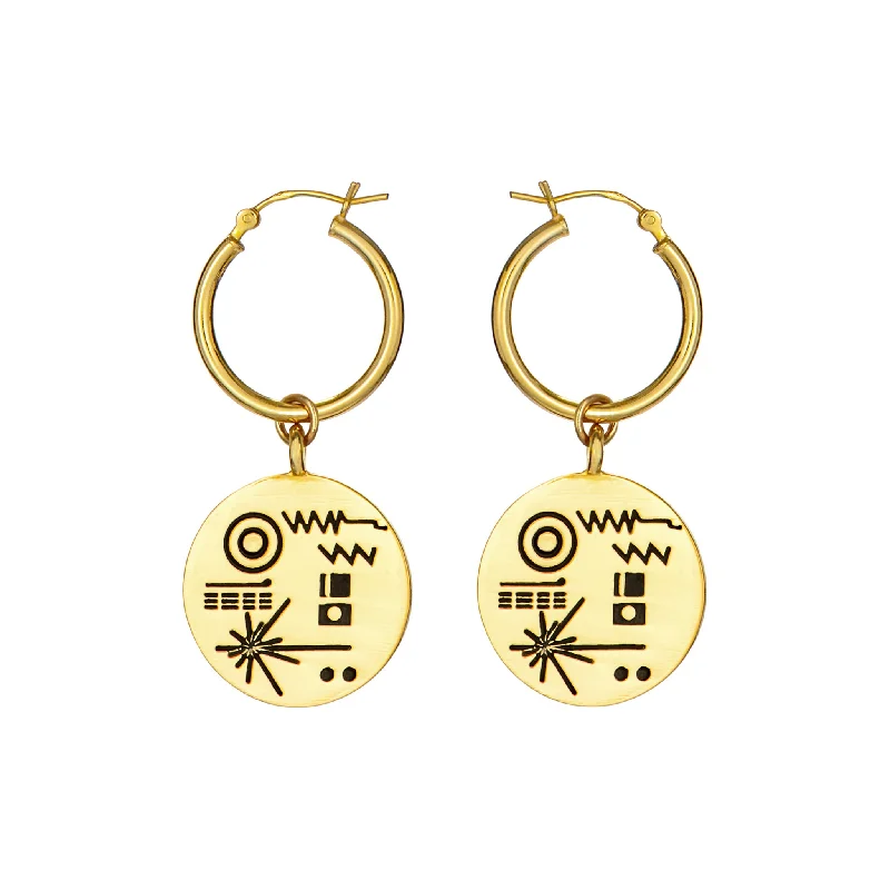 Final Call For Exquisite Jewelry At Reduced Rates Golden Record Earrings