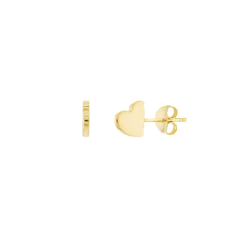 Limited-Time Offer On Premium Jewelry Collections Heart Profile Stud Earrings