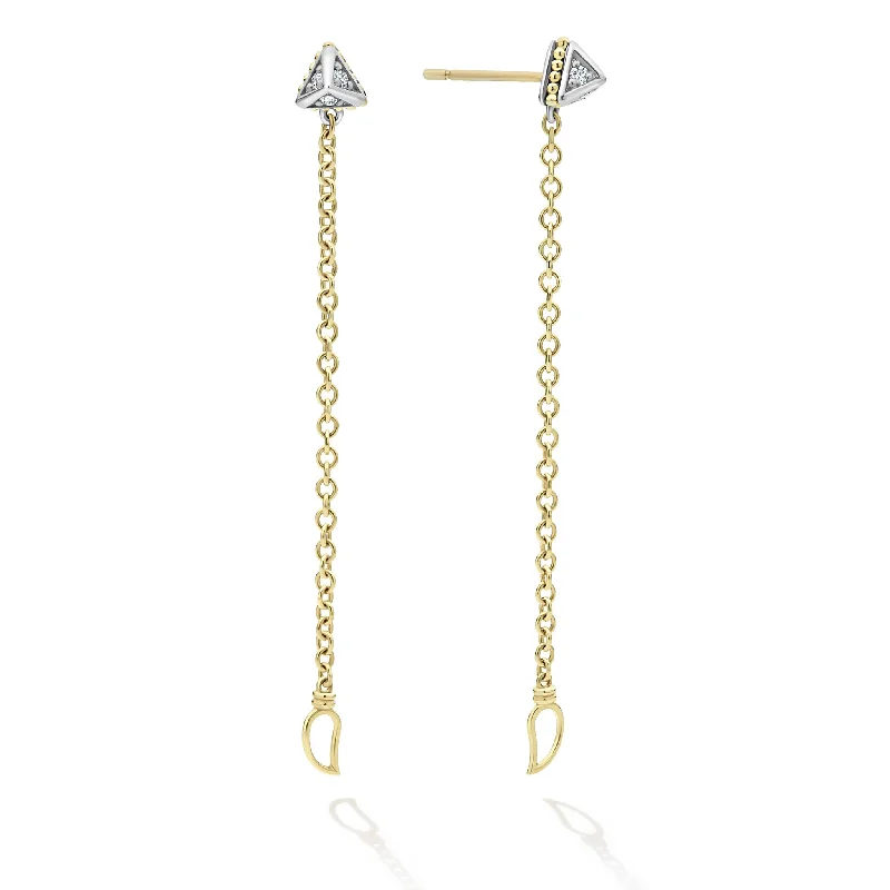 Exclusive Jewelry Markdowns – Limited-Time Offer KSL Convertible Chain Diamond Stud Earrings