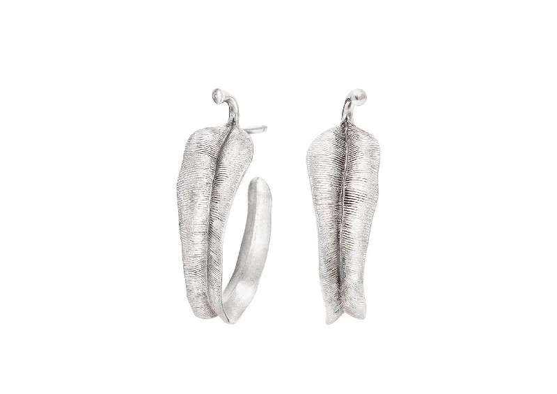 Versatile Layering Jewelry For Effortless Chic Leaves earrings in Sterling silver