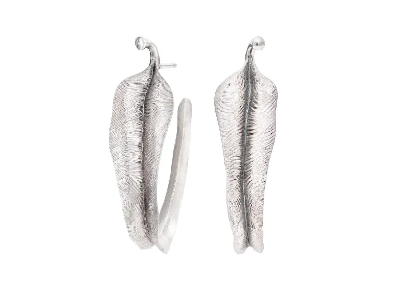 Trending Jewelry Styles Now At Limited-Time Discounts Leaves earrings in Sterling silver