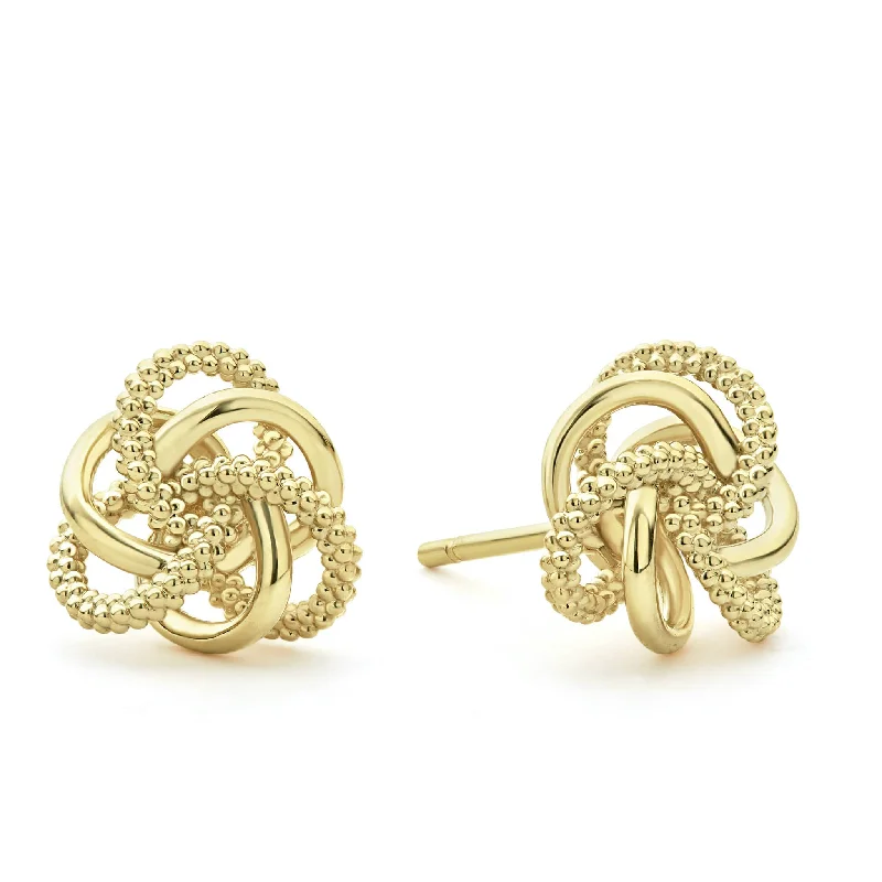 Limited-Time Jewelry Sale – Elegant Styles At Less Love Knot Large 18K Gold Love Knot Stud Earrings