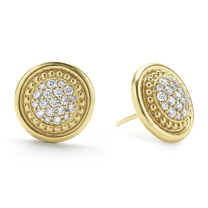 Fashion-Forward Geometric Jewelry For Contemporary Style Meridian 18K Gold Diamond Stud Earrings Fashion-Forward Geometric Jewelry For Contemporary Style Meridian 18K Gold Diamond Stud Earrings