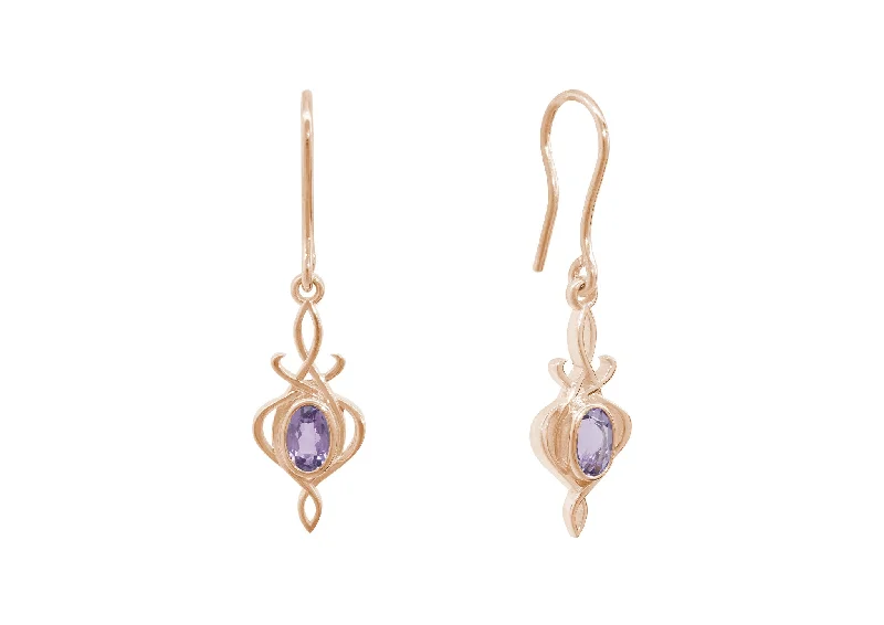 Timeless Elegance Now At Special Discounts Oval Gemstone Elvish Vale Earrings, Red Gold Timeless Elegance Now At Special Discounts Oval Gemstone Elvish Vale Earrings, Red Gold