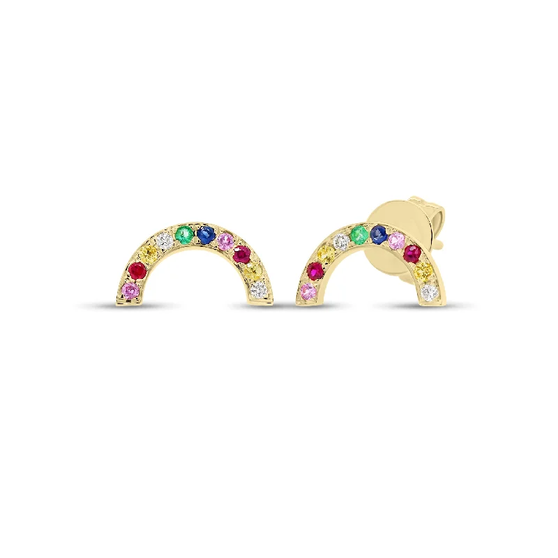 Exclusive Jewelry Sale Event – Shop Now Gemstone Rainbow Stud Earrings