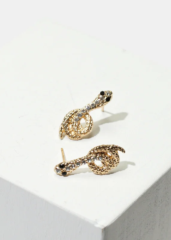 Timeless Beauty, Unbeatable Deals – Jewelry Sale On Rhinestone Snake Stud Earrings