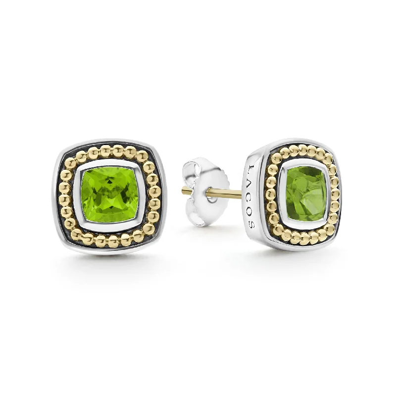 Modern Statement Jewelry For Bold Styling Rittenhouse Peridot Stud Earrings