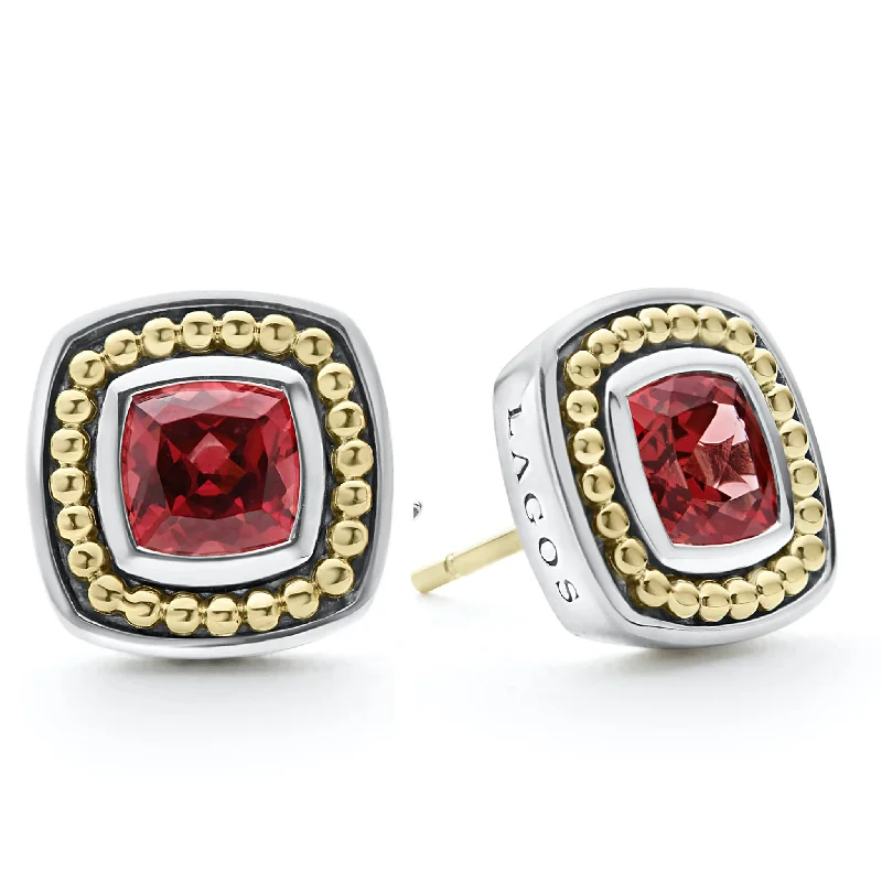 High-Quality Jewelry At A Fraction Of The Cost Rittenhouse Rhodolite Garnet Stud Earrings