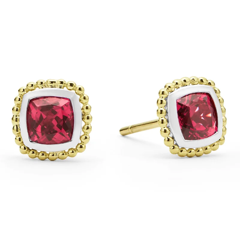 Jewelry Deals That Outshine The Rest Rittenhouse Two-Tone Rhodolite Garnet Stud Earrings