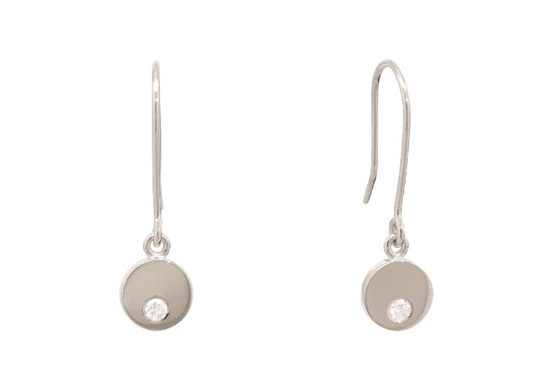 Exclusive Jewelry Sale – Sparkle For Less Round Love Stories Diamond Earrings, White Gold & Platinum