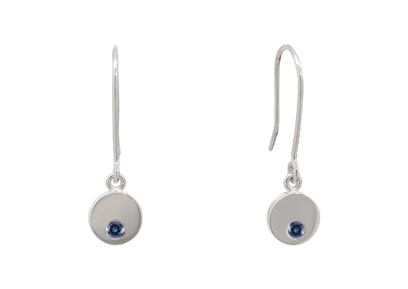 Elegant Jewelry Pieces At Unbelievable Prices Round Love Stories Precious Gemstone Earrings, White Gold & Platinum
