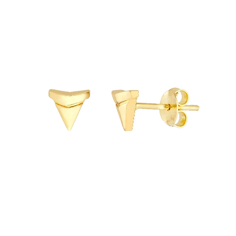Affordable Luxury Jewelry For Every Occasion Sharks Tooth Micro Stud Earrings