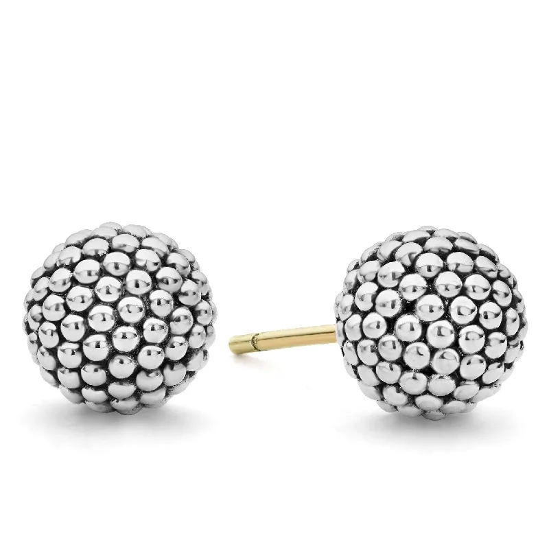 Exclusive Jewelry Sale Event – Shop Now Signature Caviar Beaded Silver Stud Earrings