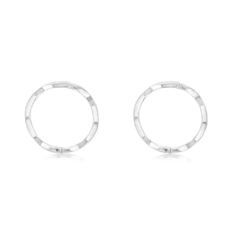 Best Jewelry Sale Prices – Limited-Time Offer Sterling Silver Diamond Cut 11mm Sleeper Earrings