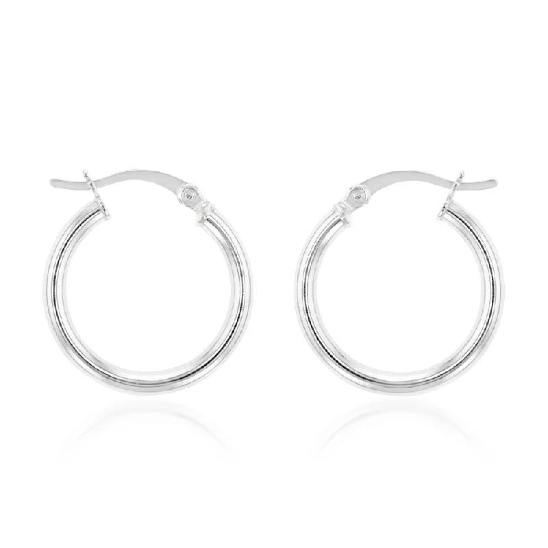 Limited-Stock Jewelry Sale – Shop Before It's Gone Sterling Silver Plain 20mm Hoop Earrings