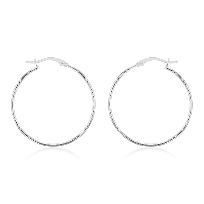 Save On Luxury Jewelry Pieces – Limited-Time Offers Sterling Silver Plain 30mm Hoop Earrings