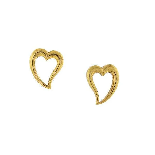Limited-Time Jewelry Sale – Don't Miss These Deals 1928 Jewelry Open Heart Stud Earrings