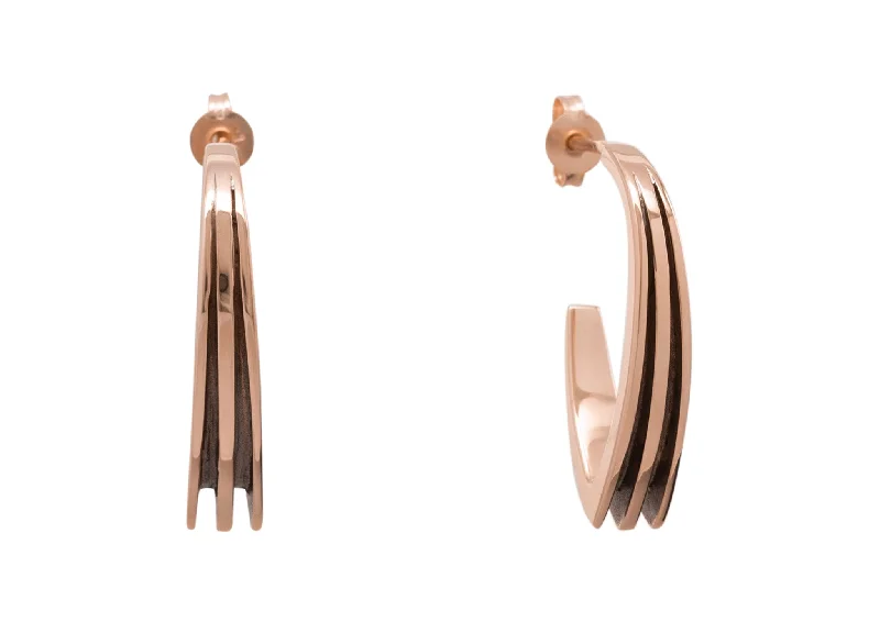 Fashion-Forward Jewelry At Incredible Prices "Sydney Fin" Earrings, Red Gold