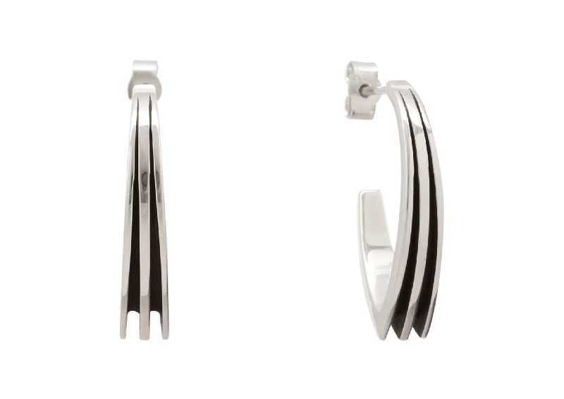 Fashion-Forward Jewelry At Incredible Prices "Sydney Fin" Earrings, Sterling Silver