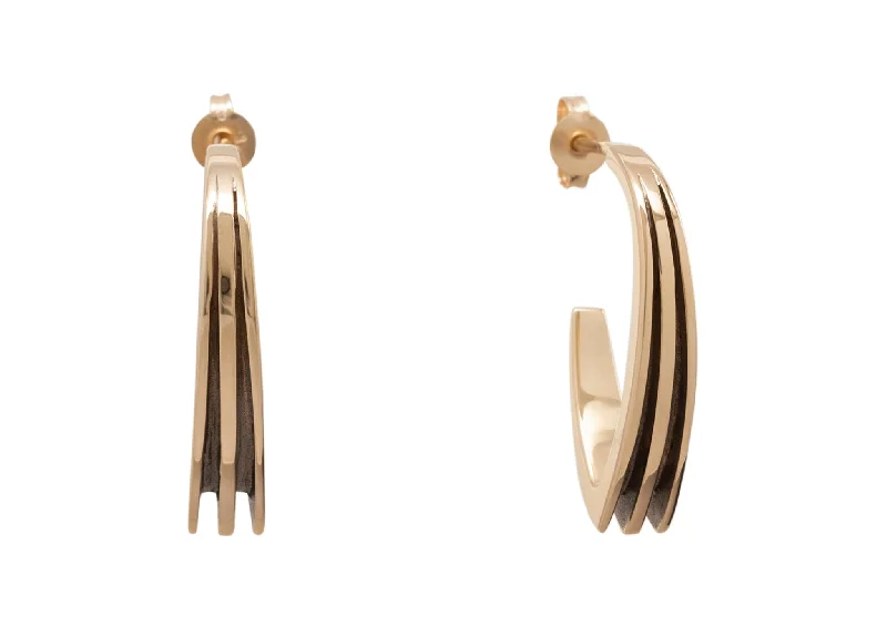 Bestselling Jewelry At Special Promotional Rates "Sydney Fin" Earrings, Yellow Gold