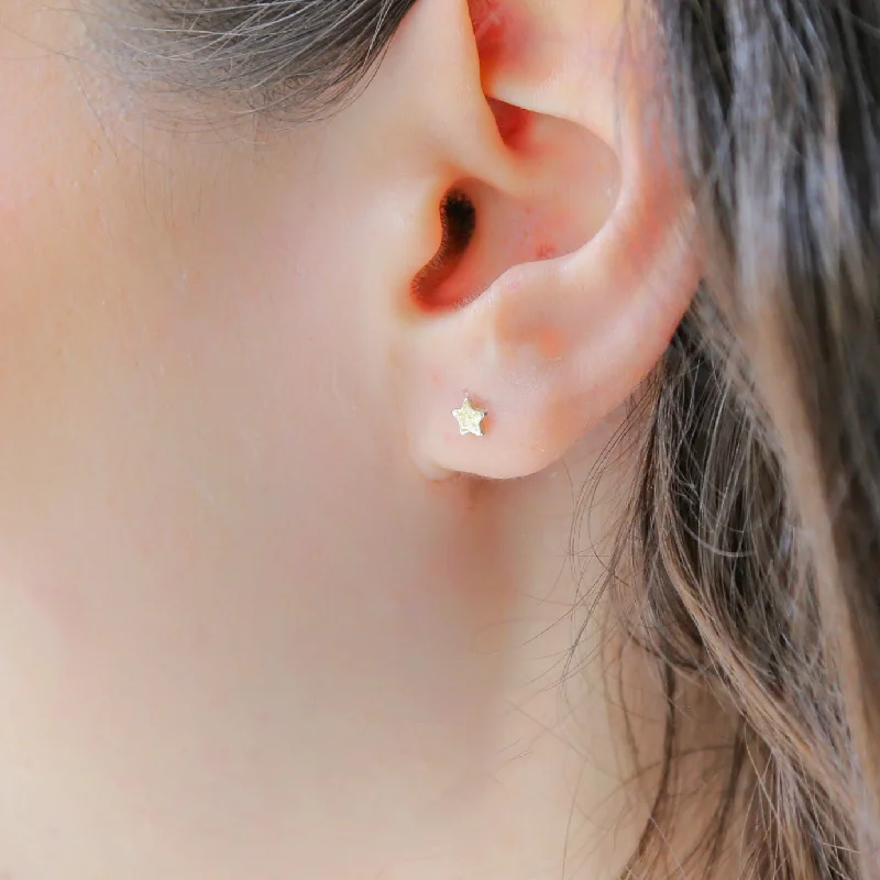 Clearance Sale On High-End Jewelry Collections TINY STAR - Sterling Silver Stud Earrings