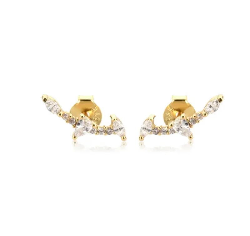 Exclusive Gemstone Jewelry At Special Prices Triple Drop Crawler Stud