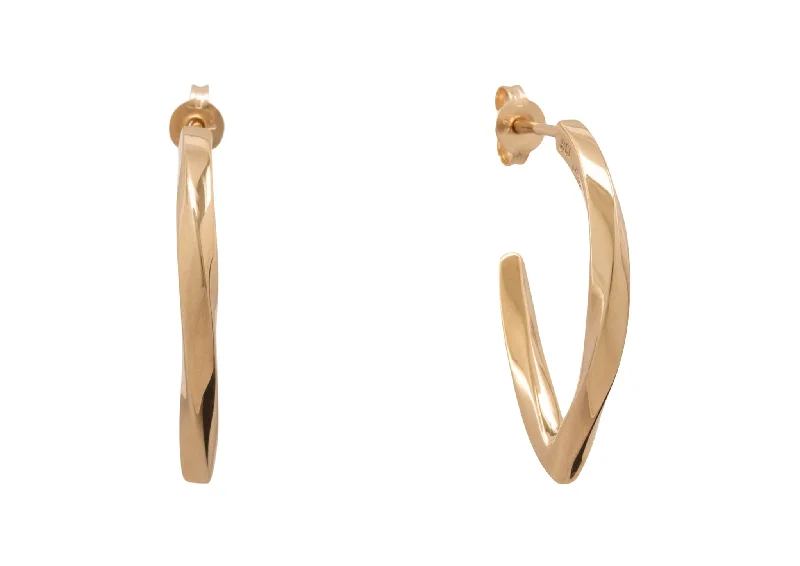 Shop Fine Jewelry With Exclusive Savings Twisted Block Earrings, Yellow Gold