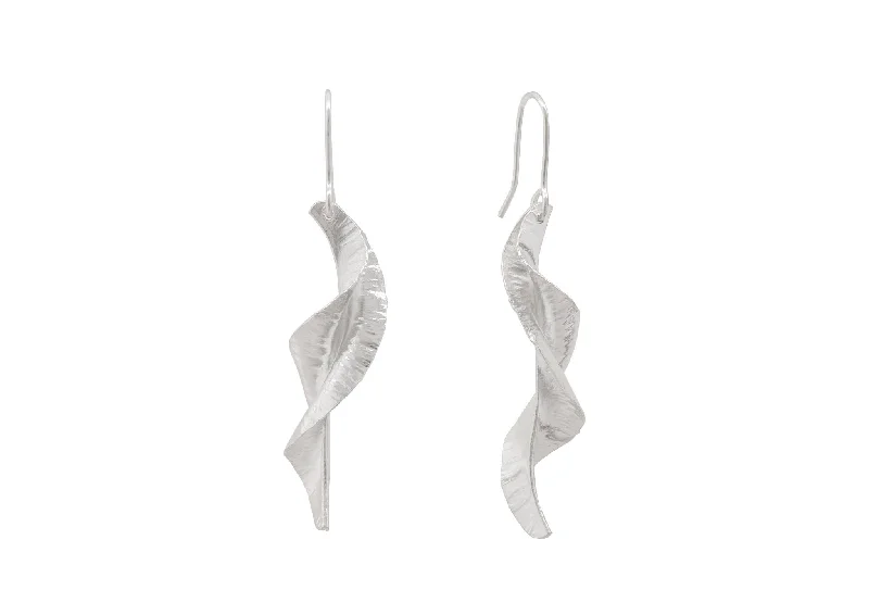 Unmissable Jewelry Clearance – Final Reductions WIX Spring Leaf Earrings, Pure Silver