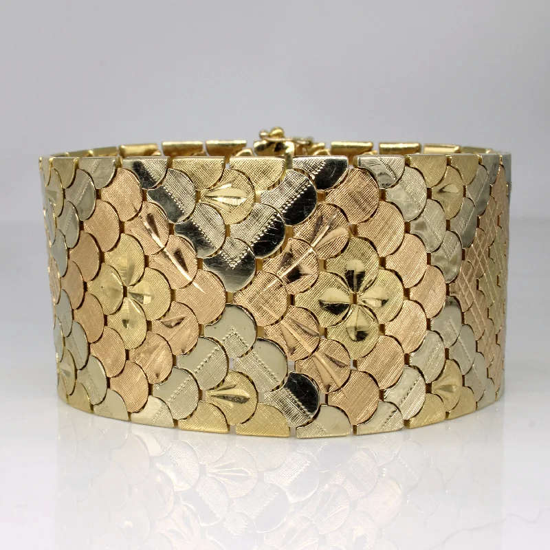 Exclusive Jewelry Bundles At Discounted Prices Vintage Italian 18k Tri Tone Gold Bracelet | 7.5" | Exclusive Jewelry Bundles At Discounted Prices Vintage Italian 18k Tri Tone Gold Bracelet | 7.5" |