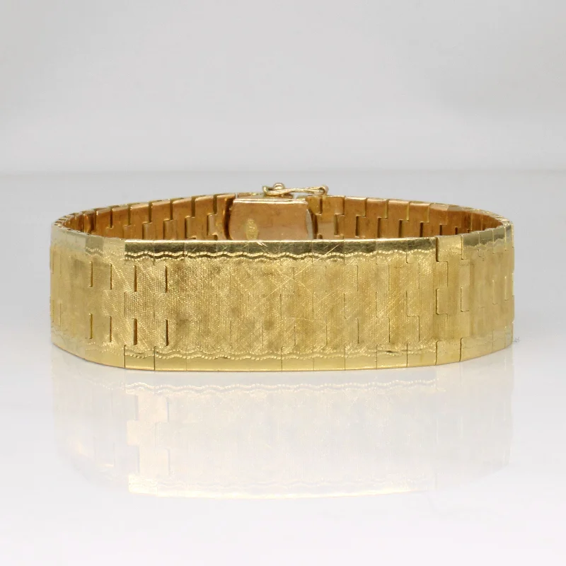 Shop Trending Jewelry With Exclusive Savings Vintage Italian 18k Yellow Gold Bracelet | 7.5" | Shop Trending Jewelry With Exclusive Savings Vintage Italian 18k Yellow Gold Bracelet | 7.5" |