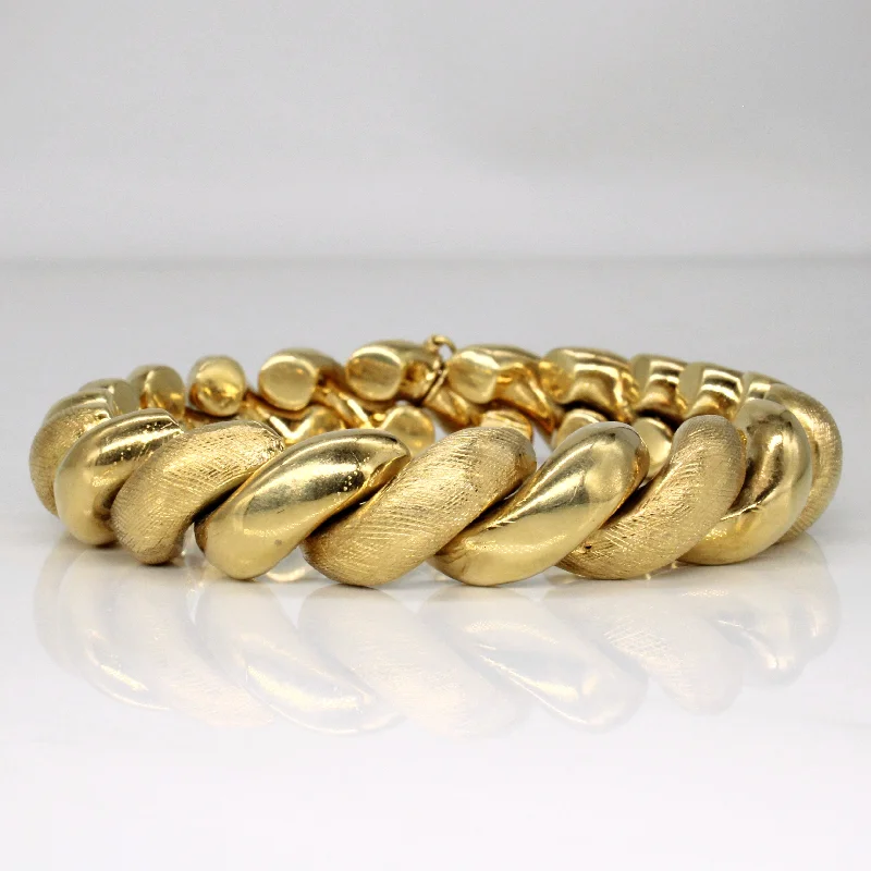 Luxury Jewelry Sale – Sparkle For Less Vintage Italian 18k Yellow Gold Bracelet | 7.75" |