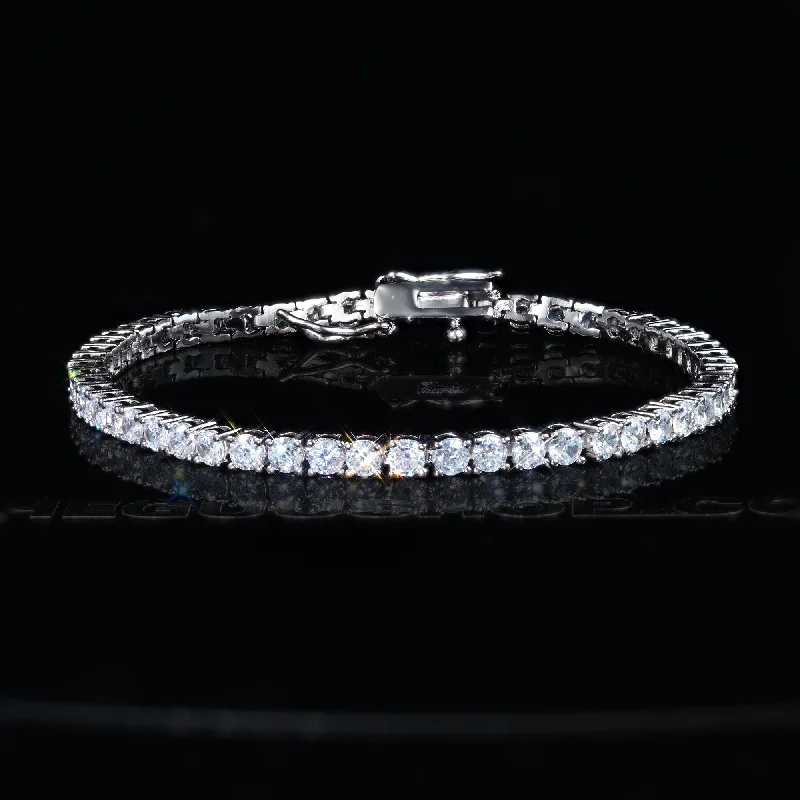 Limited-Time Offer On Premium Jewelry Collections 3mm 18K Yellow Gold-Plated AAA CZ Iced Tennis Bracelet