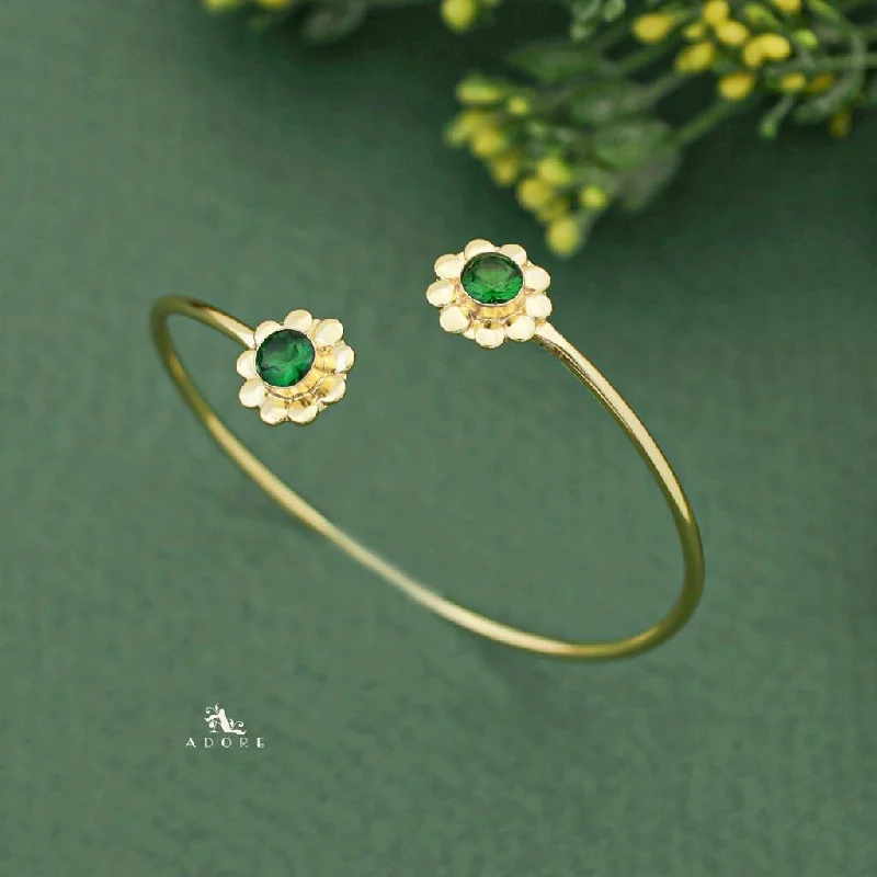 Luxury Jewelry Without The Luxury Price Tag Alaya Glossy Twin Flower Bangle