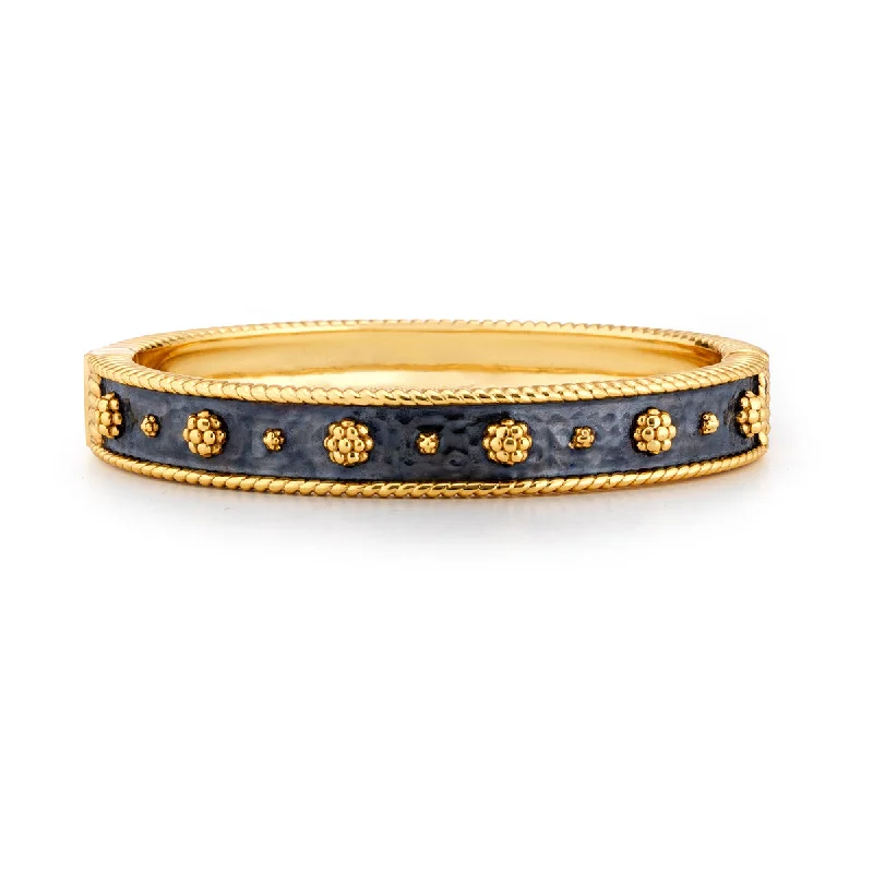 Glamorous Jewelry, Glamorous Deals – Shop Now Berry Classic Hinged Bangle, S/M - Gold/Midnight