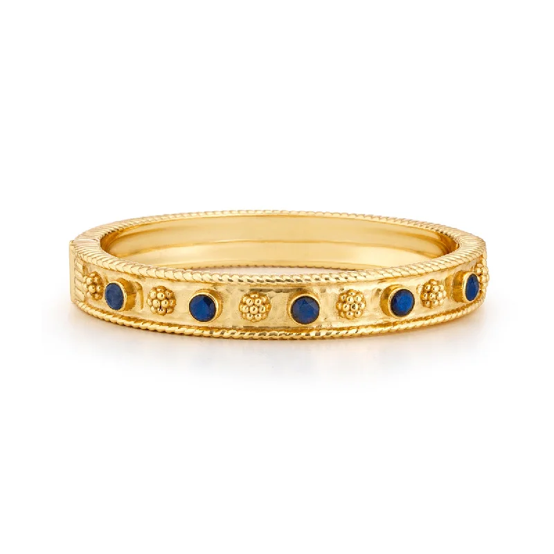 Exclusive Online Jewelry Sale – Don't Wait Berry Gem Classic Hinged Bangle - Blue Labradorite