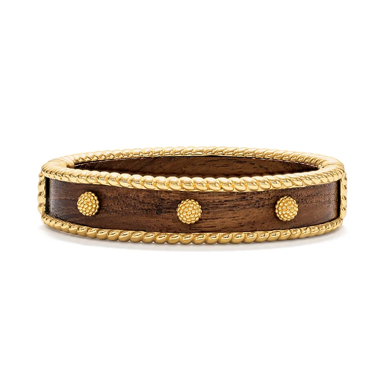 Discover Unique Jewelry With Special Limited-Time Offers Berry Small Hinged Bangle - Teak