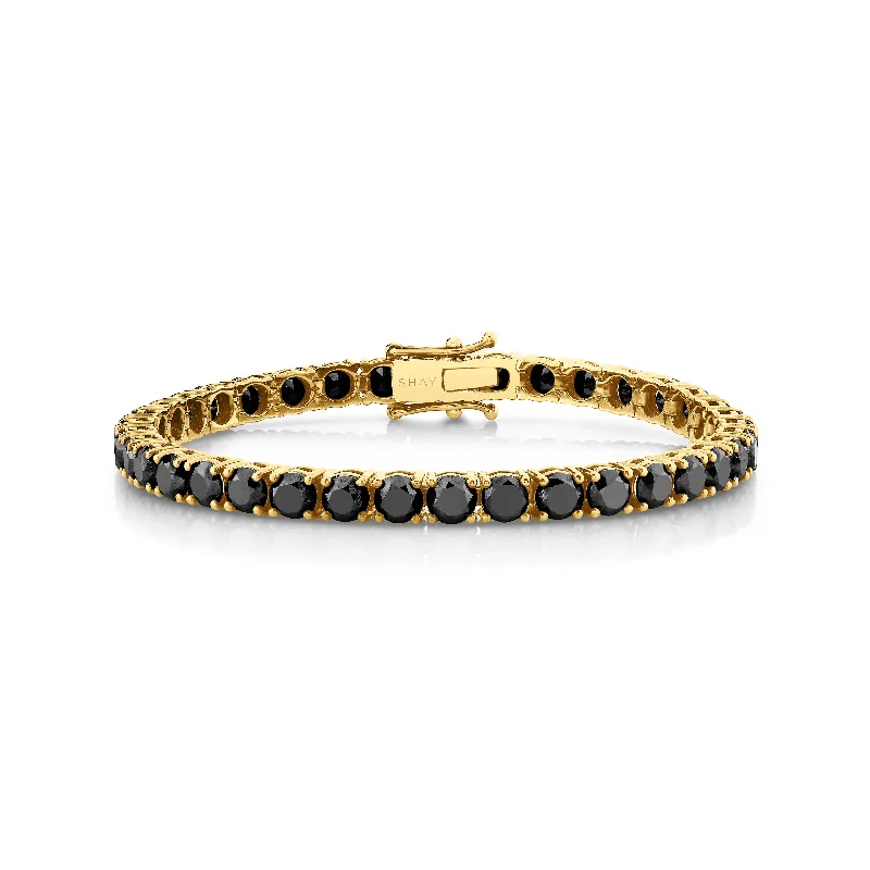 Yellow Gold/Black Diamond