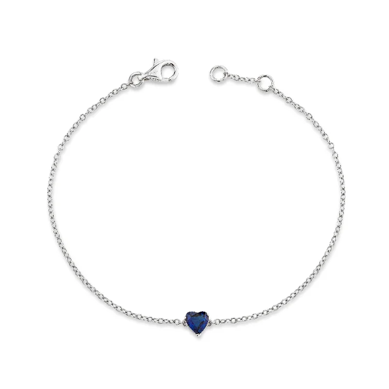 Elegant Necklaces And Bracelets At Limited-Time Offers BLUE SAPPHIRE BABY HEART BRACELET Elegant Necklaces And Bracelets At Limited-Time Offers BLUE SAPPHIRE BABY HEART BRACELET