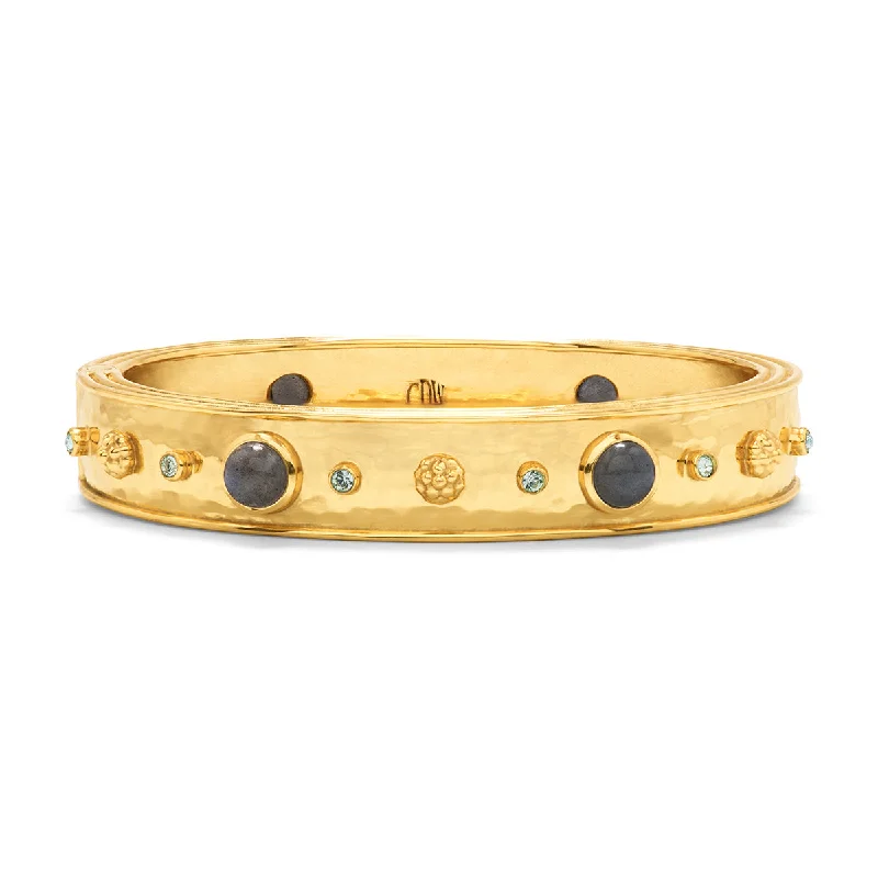 Shine Without Limits – Jewelry Sale Happening Now Cleopatra Hinged Bangle - Gold/Blue Labradorite