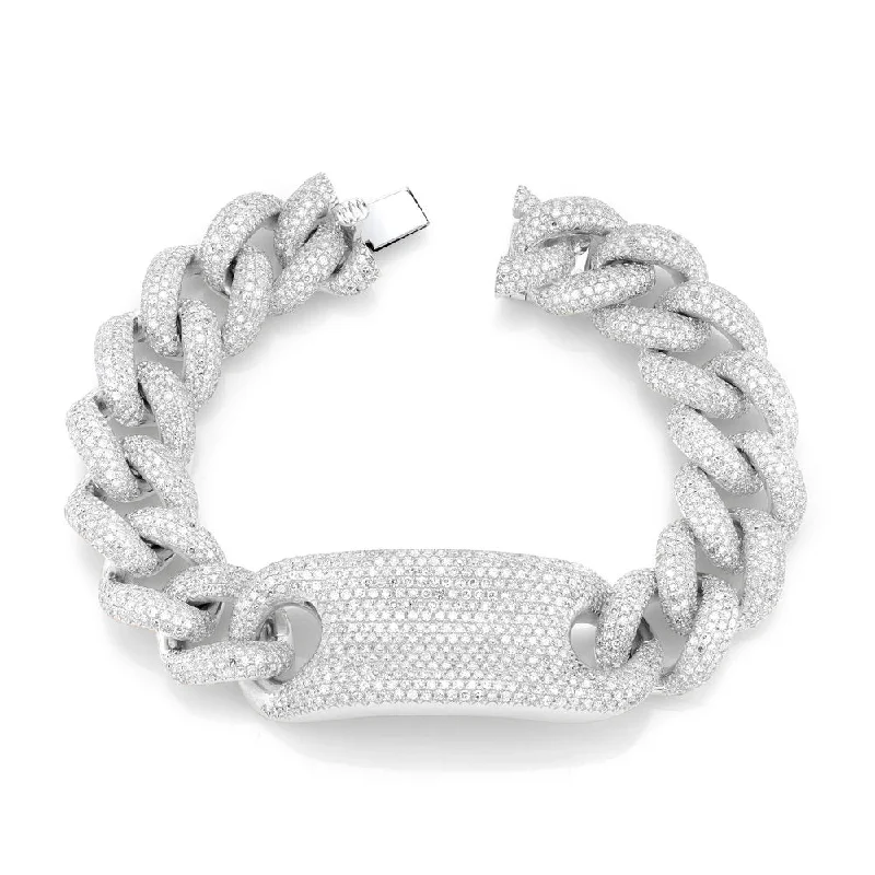 Shop Trending Jewelry With Exclusive Savings DIAMOND PAVE ID JUMBO LINK BRACELET