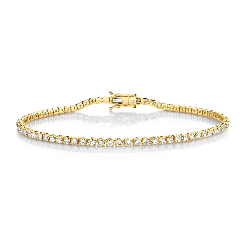 Luxury Jewelry Without The Luxury Price Tag DIAMOND SINGLE LINE THREAD BRACELET