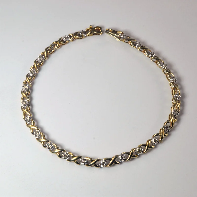 Save On Luxury Jewelry Pieces – Limited-Time Offers XO Diamond Tennis Bracelet | 0.24ctw | 7.5" |