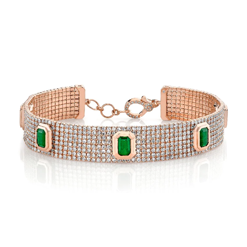 Rose Gold/Emerald