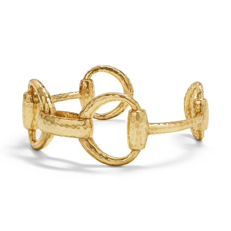 Seasonal Jewelry Sale – Upgrade Your Style Today Equestrian Snaffle Bit Cuff - Gold