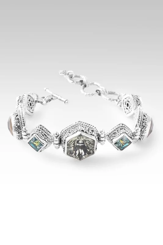 Modern Statement Jewelry For Bold Styling Floral Harmony Bracelet™ in Abalone