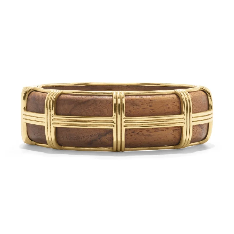 Limited-Time Offer On Elegant Jewelry Pieces Gaia Hinged Bangle - Teak