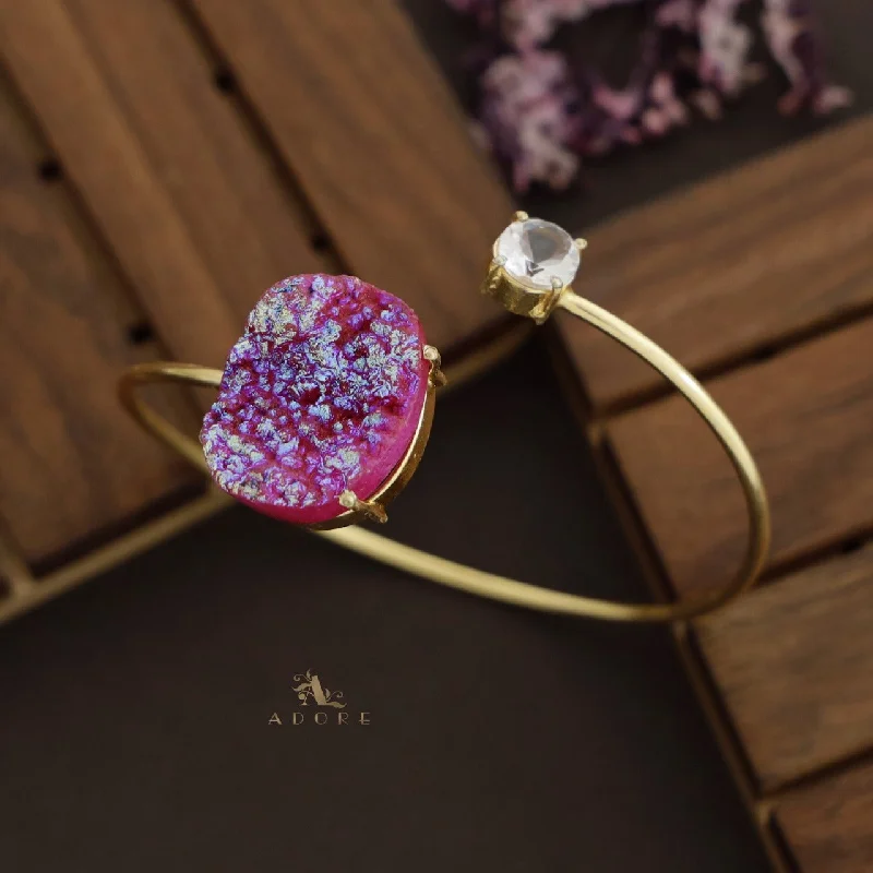 Affordable Luxury Jewelry For Every Occasion Glittery Multi Shaped Druzy Stone Bangles