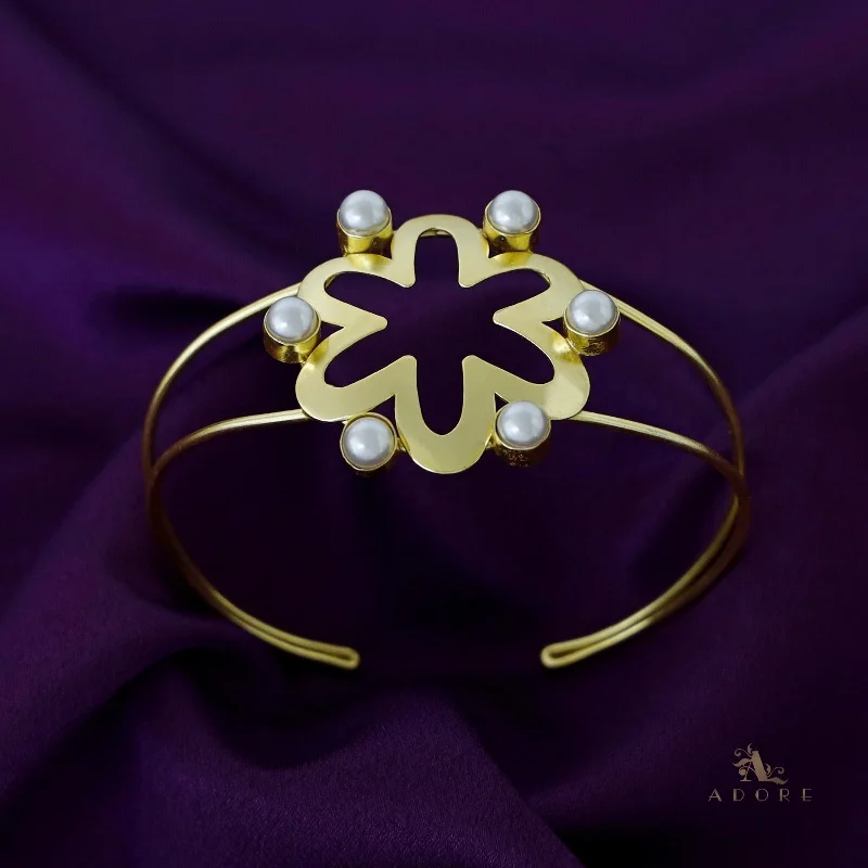 Exclusive Jewelry Bundles At Discounted Rates Golden Floral Pearl Bismaya Bangle